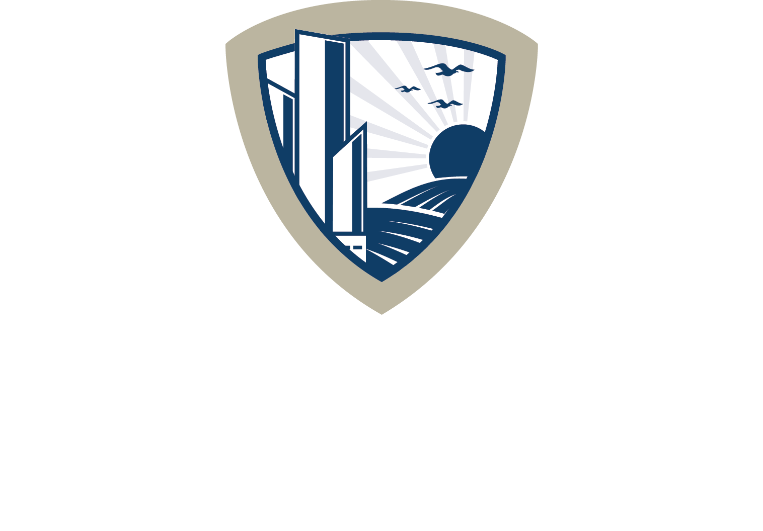 Logo - Anti-Discrimination (Gray and Dark Shield Centered - White text)